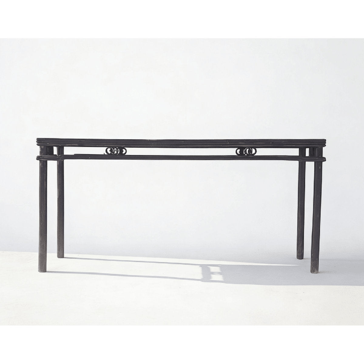 72" Long Antique Elm Console Table