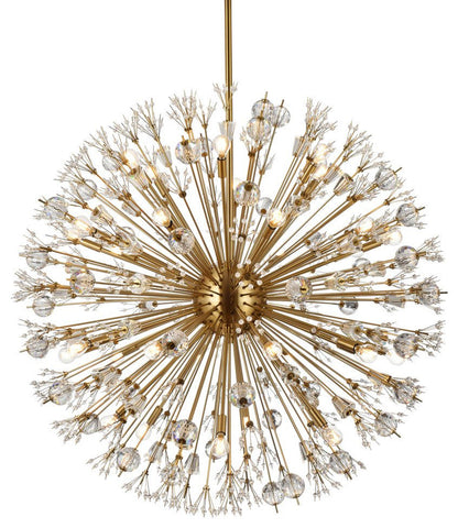 Elegant Lighting 2500D44SG Vera 44 inch crystal starburst round pendant in goldBy Elegant Furniture & Lighting