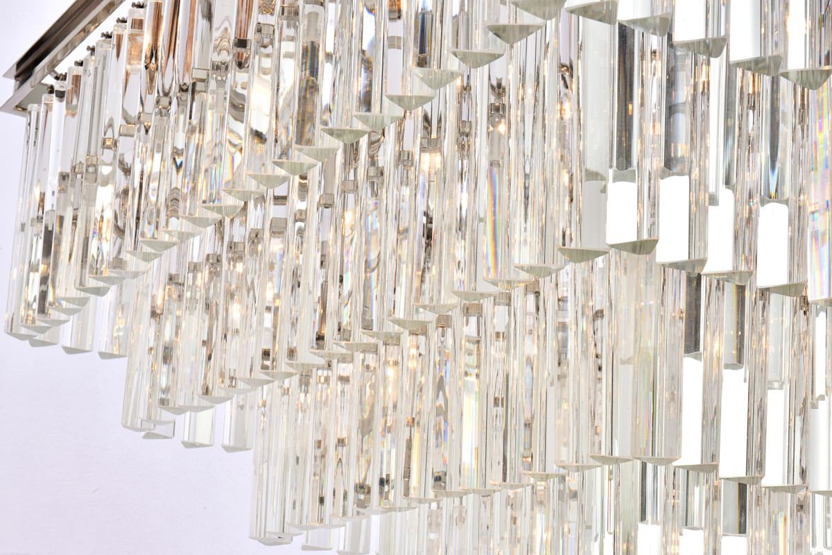 Elegant Lighting 34" Square Crystal ChandelierBy Elegant Furniture & Lighting