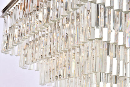 Elegant Lighting 34" Square Crystal ChandelierBy Elegant Furniture & Lighting