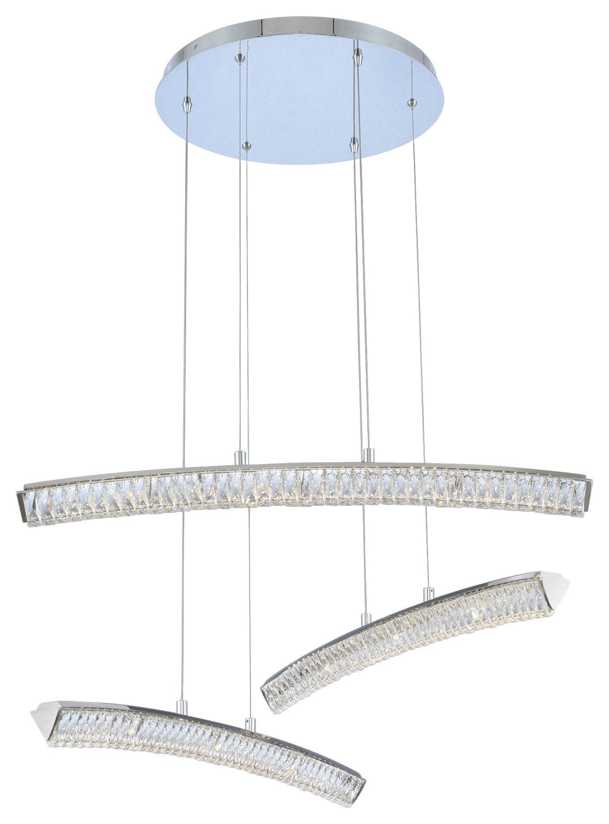Aries 35x14" 1-Light Contemporary Large Pendants by AllegriBy Allegri Crystal by Kalco Lighting