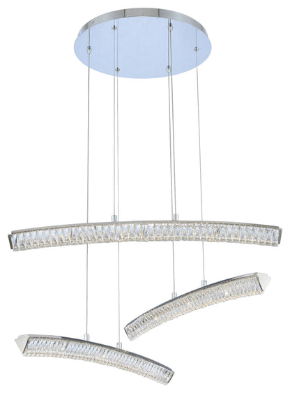 Aries 35x14" 1-Light Contemporary Large Pendants by AllegriBy Allegri Crystal by Kalco Lighting