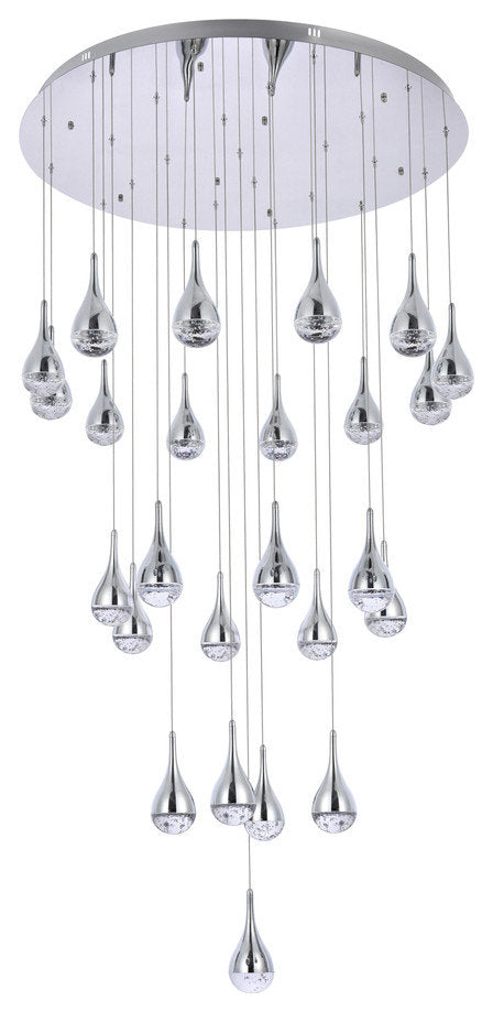 Elegant Lighting Amherst 42" Led Chandelier in ChromeBy Elegant Furniture & Lighting