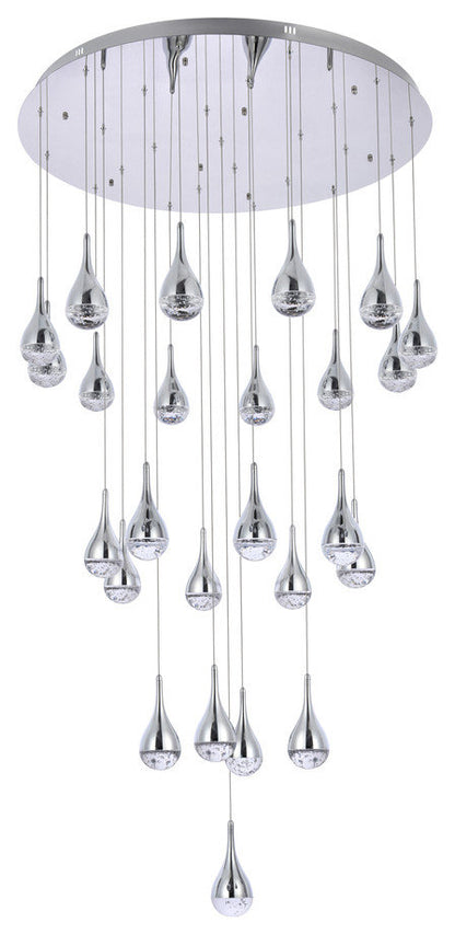 Elegant Lighting Amherst 42" Led Chandelier in ChromeBy Elegant Furniture & Lighting