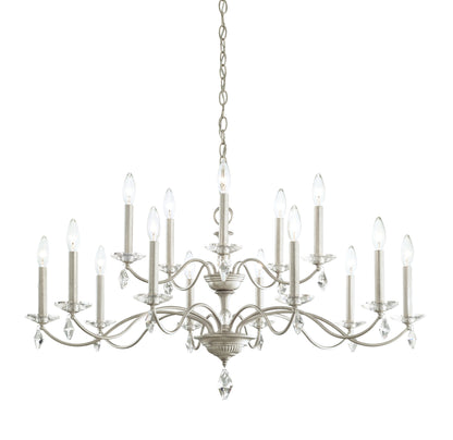 Modique 39.5x22" 15-Light Transitional Chandelier by Schonbek, Finish: Antique SBy Schonbek
