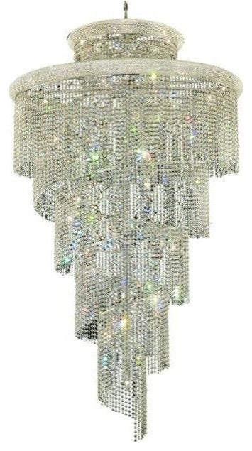 Elegant Lighting V1800SR48C/RC Spiral 41-Light Hanging FixtureBy Elegant Furniture & Lighting