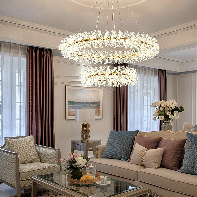 Mira Double Ring Crystal ChandelierBy MORSALE
