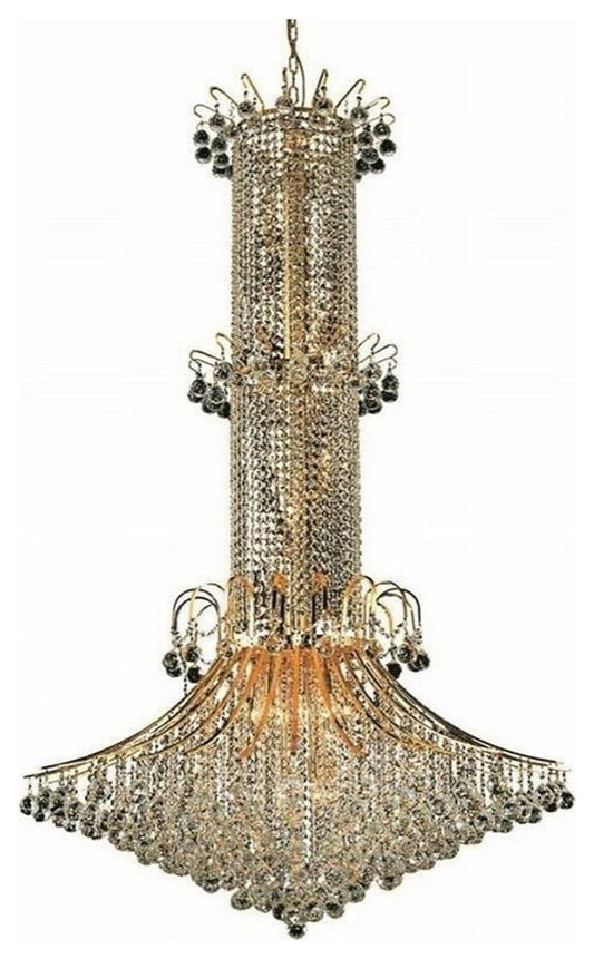Elegant Lighting Toureg 44" 20 Light Royal Crystal ChandelierBy Elegant Furniture & Lighting