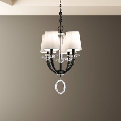 Schonbek Ma1004N-55O 4 Light Crystal Pendant, Jet BlackBy Schonbek