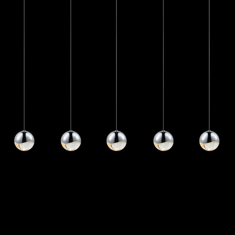 Sonneman 2921-LRG Grapes 5 Light 38"W LED Suspension Linear - Polished ChromeBy SONNEMAN - A Way of Light