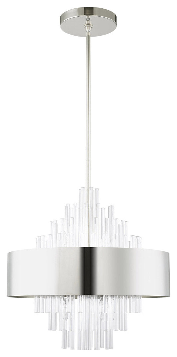 Orenburg 8 Light Chandelier, Polished NickelBy Livex Lighting Inc.