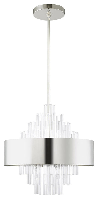 Orenburg 8 Light Chandelier, Polished NickelBy Livex Lighting Inc.