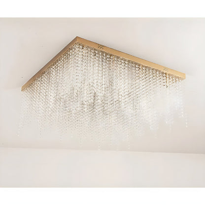 Aci Catena | Modern Square LED Ceiling Chandelier, Gold, L31.5xw31.5", Warm Light, DimmableBy Miron Demid LLC