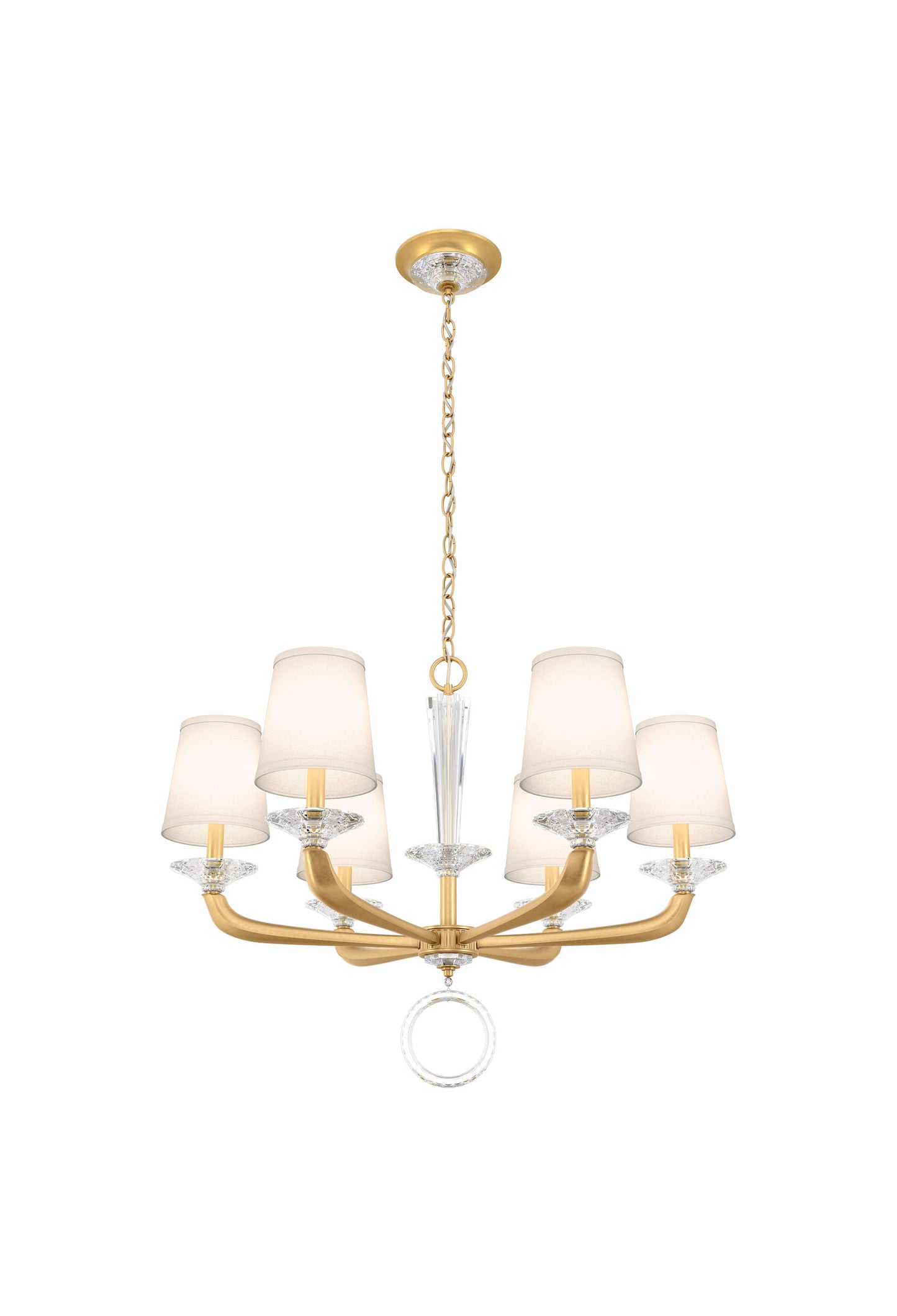 Schonbek Ma1006N-22O 6 Light Crystal Chandelier, Heirloom GoldBy Schonbek