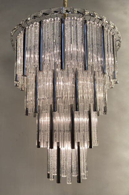 Chimes 15-Light Crystal Chandelier - SilverBy Michael Amini