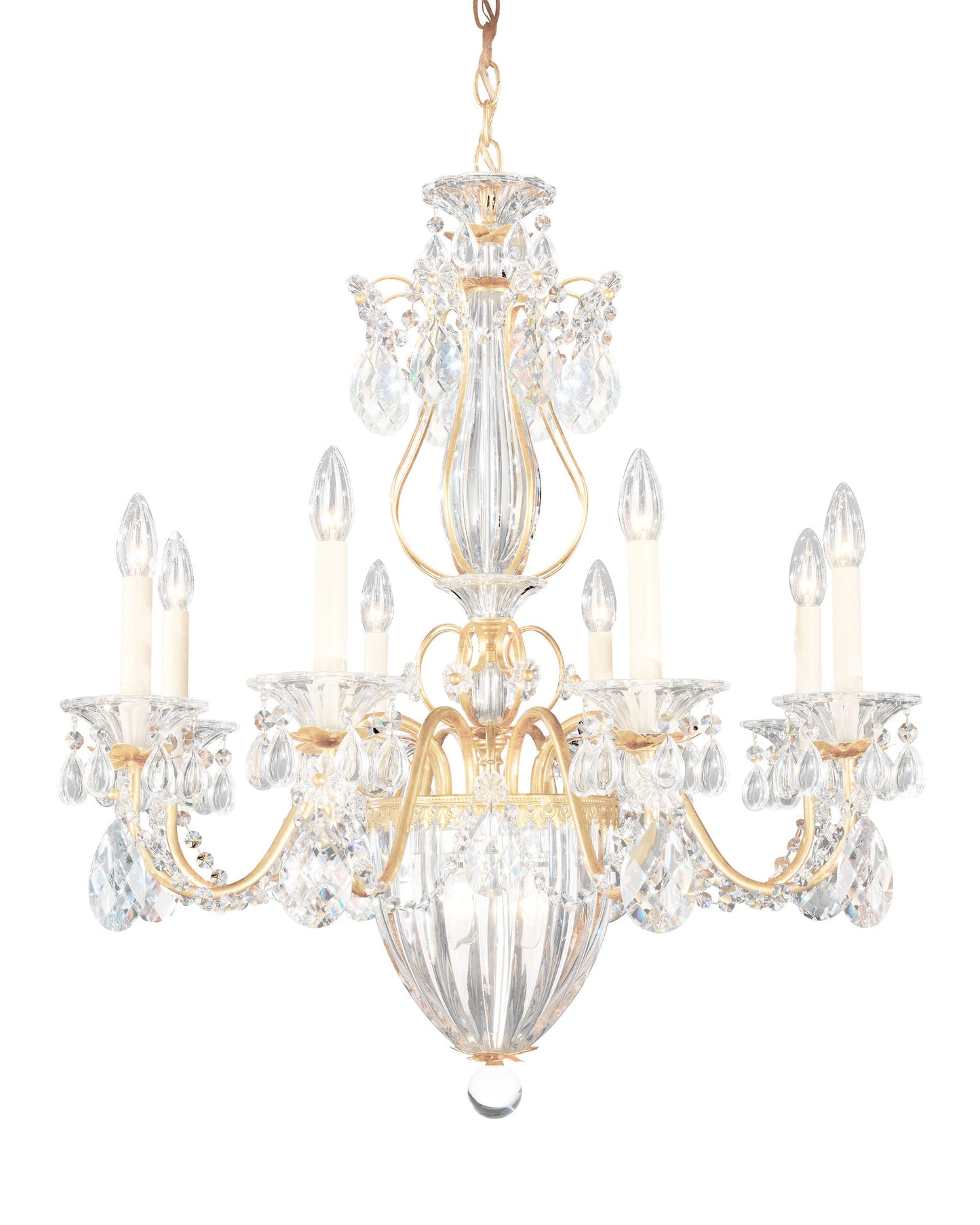 Schonbek 1248-26S 11 Light Crystal Chandelier, French GoldBy Schonbek