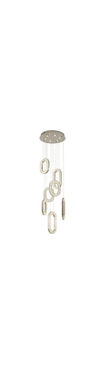 Chrome Flushed Frame LED ChandelierBy Design Living