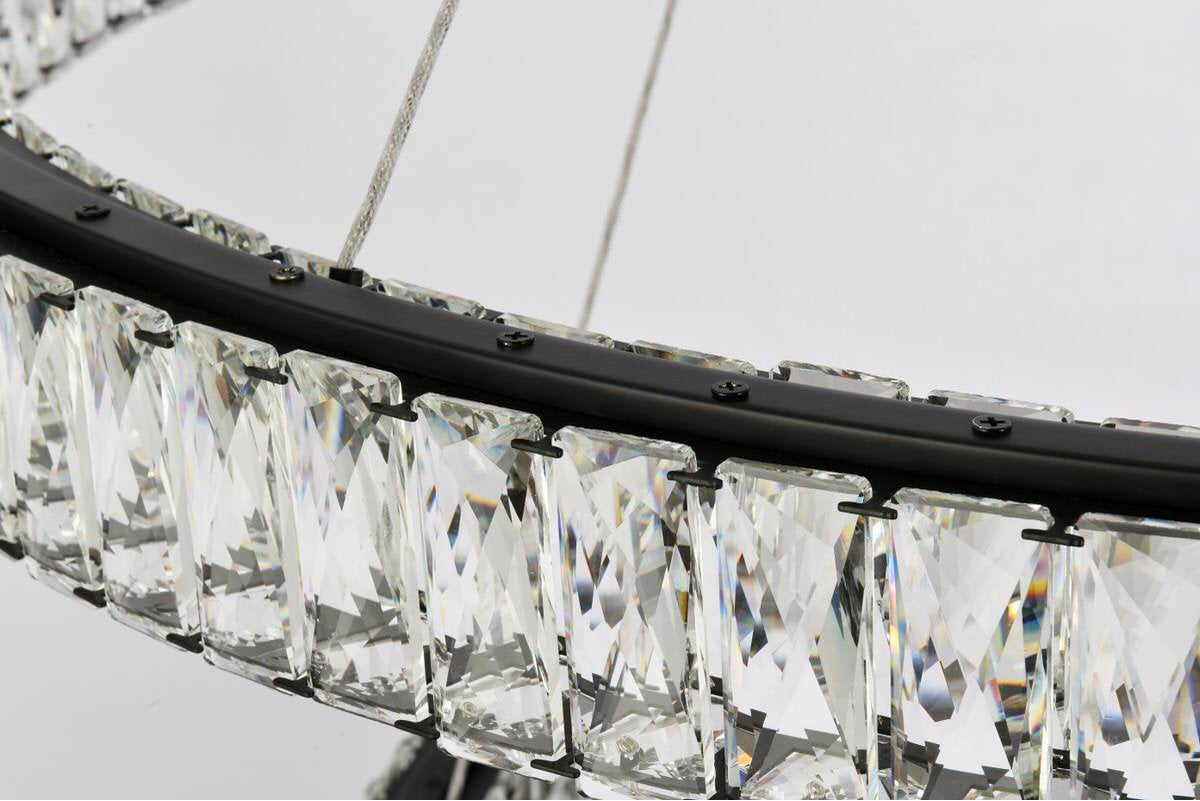 Modern Black 2-Light PendantBy Elegant Furniture & Lighting