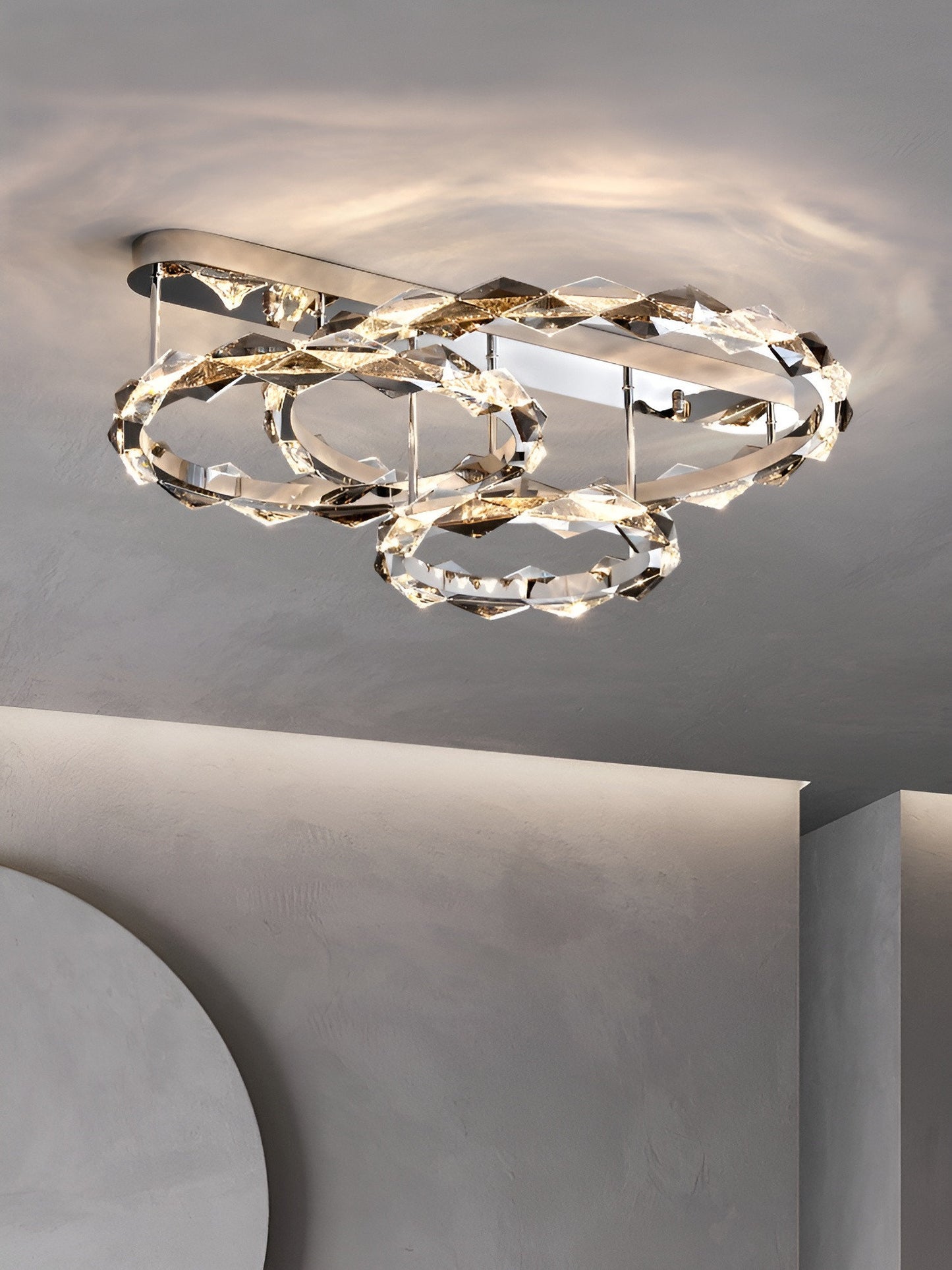 Acquedolci | Luxury Crystal Circular Ceiling Chandelier, 58wBy Miron Demid LLC