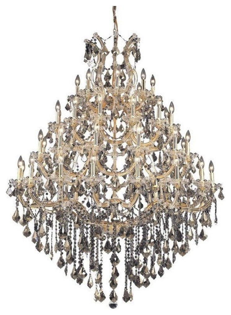 Elegant Lighting Maria Theresa 49-Light Royal Crystal Chandelier in Gold/ClearBy Elegant Furniture & Lighting