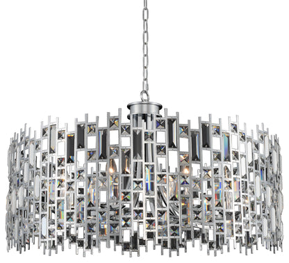 Fonseca 34x21" 8-Light Modern Large Pendants by AllegriBy Allegri Crystal by Kalco Lighting