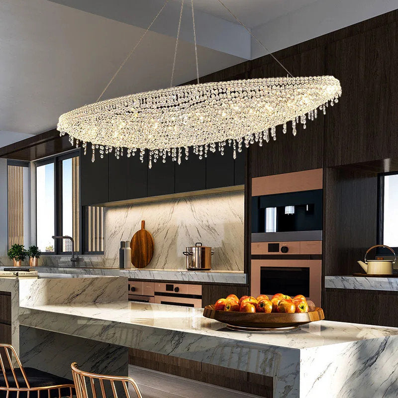 Alleri Crystal Chandelier For Dining Room, 47"By MORSALE