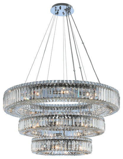 Rondelle 36x12" 27-Light Contemporary Large Pendants by AllegriBy Allegri Crystal by Kalco Lighting