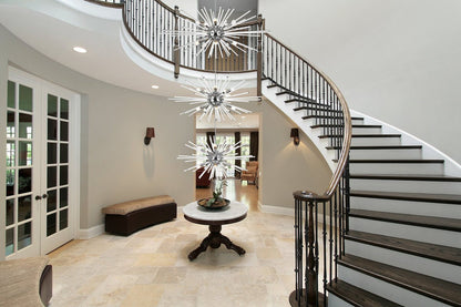 Elegant Lighting 46" Three Tiers Crystal Starburst ChandelierBy Elegant Furniture & Lighting