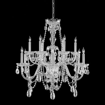 Crystorama 12-Light Clear Swarovski Strass Crystal Chrome ChandelierBy Crystorama Lighting