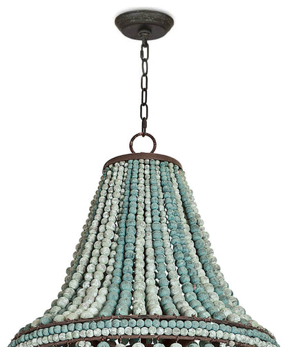 Malibu Chandelier, Weathered BlueBy Regina Andrew