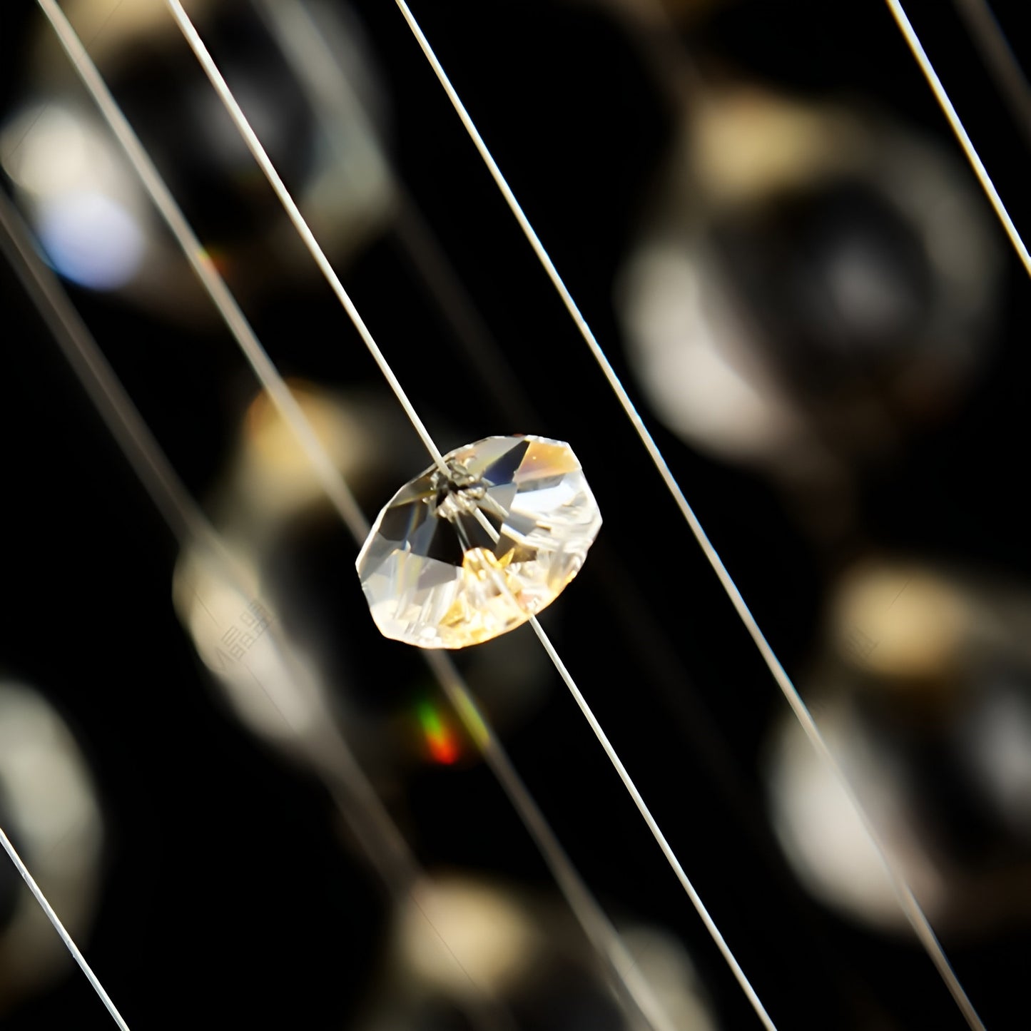 La Turbie | Duplex Spiral Moon Staircase Crystal Chandelier, 31.5"By Miron Demid LLC