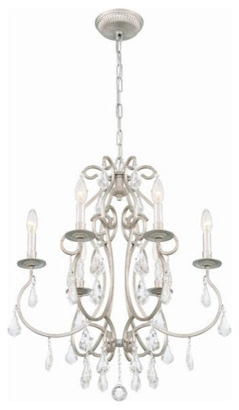Ashton 6-Light Chandelier in Traditional and Contemporary Style, 21.5"By Crystorama Lighting
