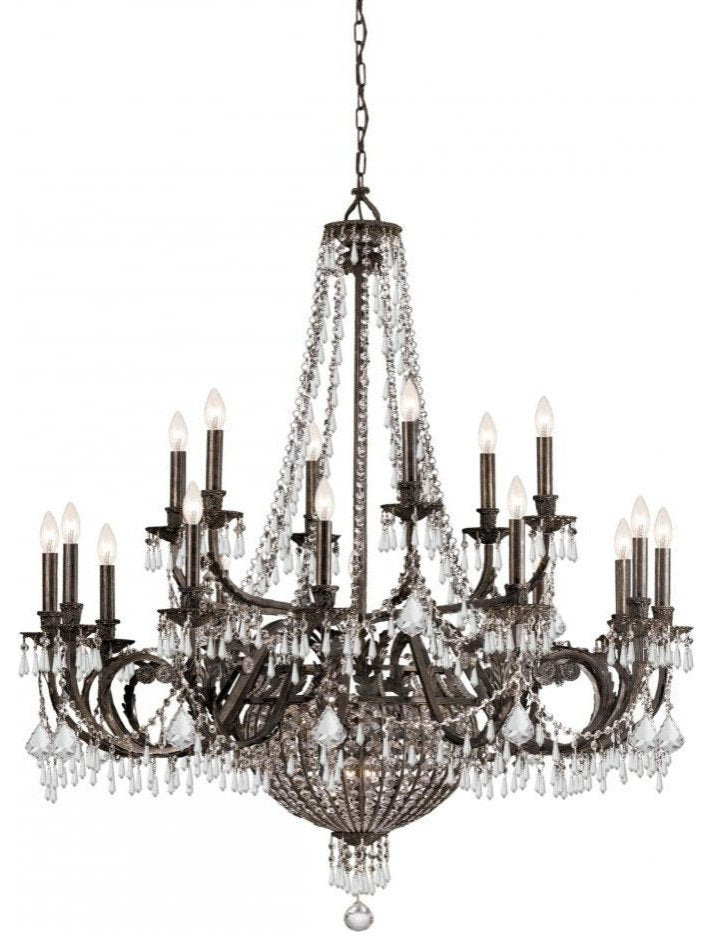 Vanderbilt 23 Light Bronze ChandelierBy Crystorama Lighting
