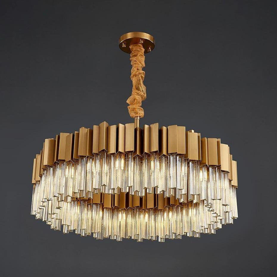 Milano Crystal Chandelier, Diameter 32"By MORSALE