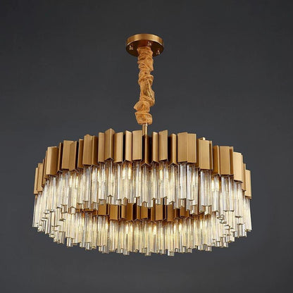 Milano Crystal Chandelier, Diameter 32"By MORSALE