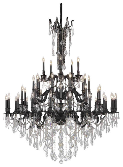 9245 Rosalia Collection Large Hanging Fixture, Royal CutBy Elegant Furniture & Lighting