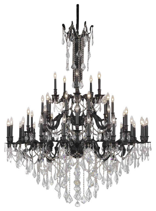 9245 Rosalia Collection Large Hanging Fixture, Royal CutBy Elegant Furniture & Lighting