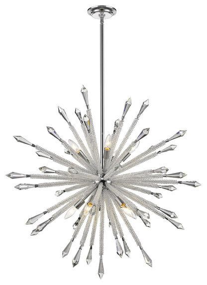 Z-Lite 4002-10 Soleia 10 Light 37"W Crystal Sputnik Chandelier - ChromeBy Z-LIte
