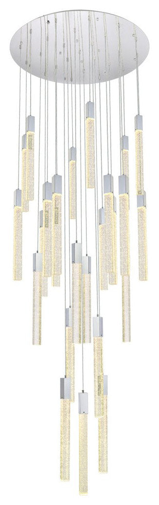 Elegant Lighting 2067G42C Weston 25 lights pendant in chromeBy Elegant Furniture & Lighting