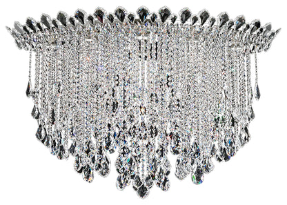 Trilliane Strands 8-Light in Stainless Steel, Clear Heritage CrystalBy Schonbek