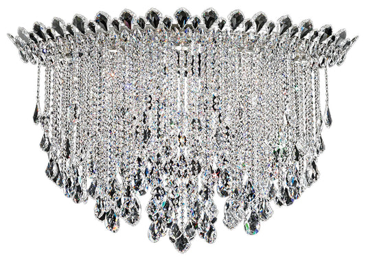 Trilliane Strands 8-Light in Stainless Steel, Clear Heritage CrystalBy Schonbek