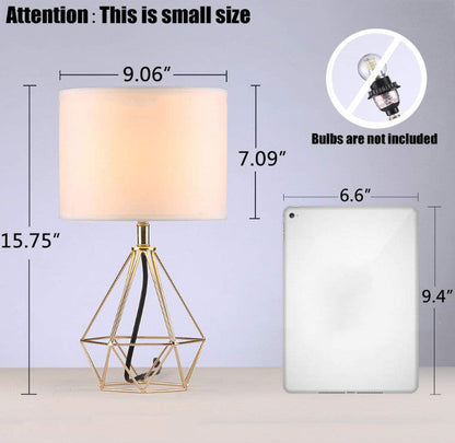 Iron Art Diamond Table Lamp �C Simple Modern Light for Living Room
