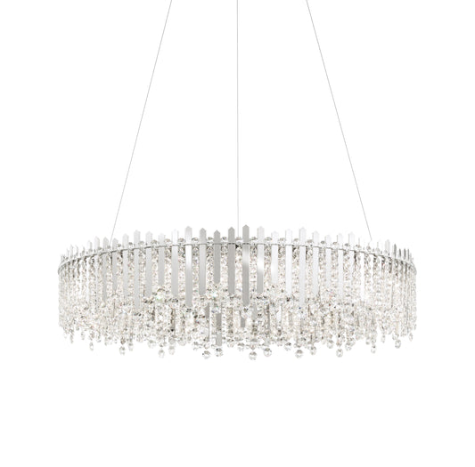 Schonbek Mx8349N-401S 18 Light Crystal Pendant, Polished Stainless SteelBy Schonbek