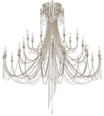 Crystorama Arcadia 28-Light Chandelier Antique SilverBy Crystorama Lighting