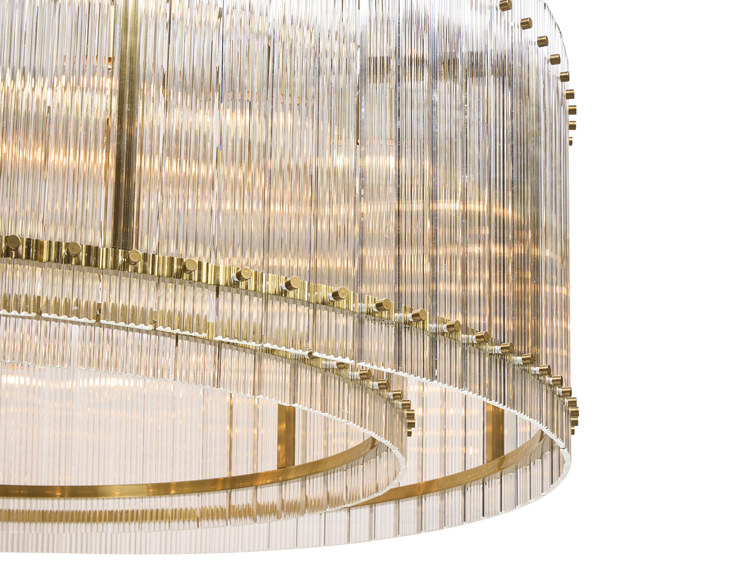 Kore Chandelier Large Brass ClearBy SUNPAN