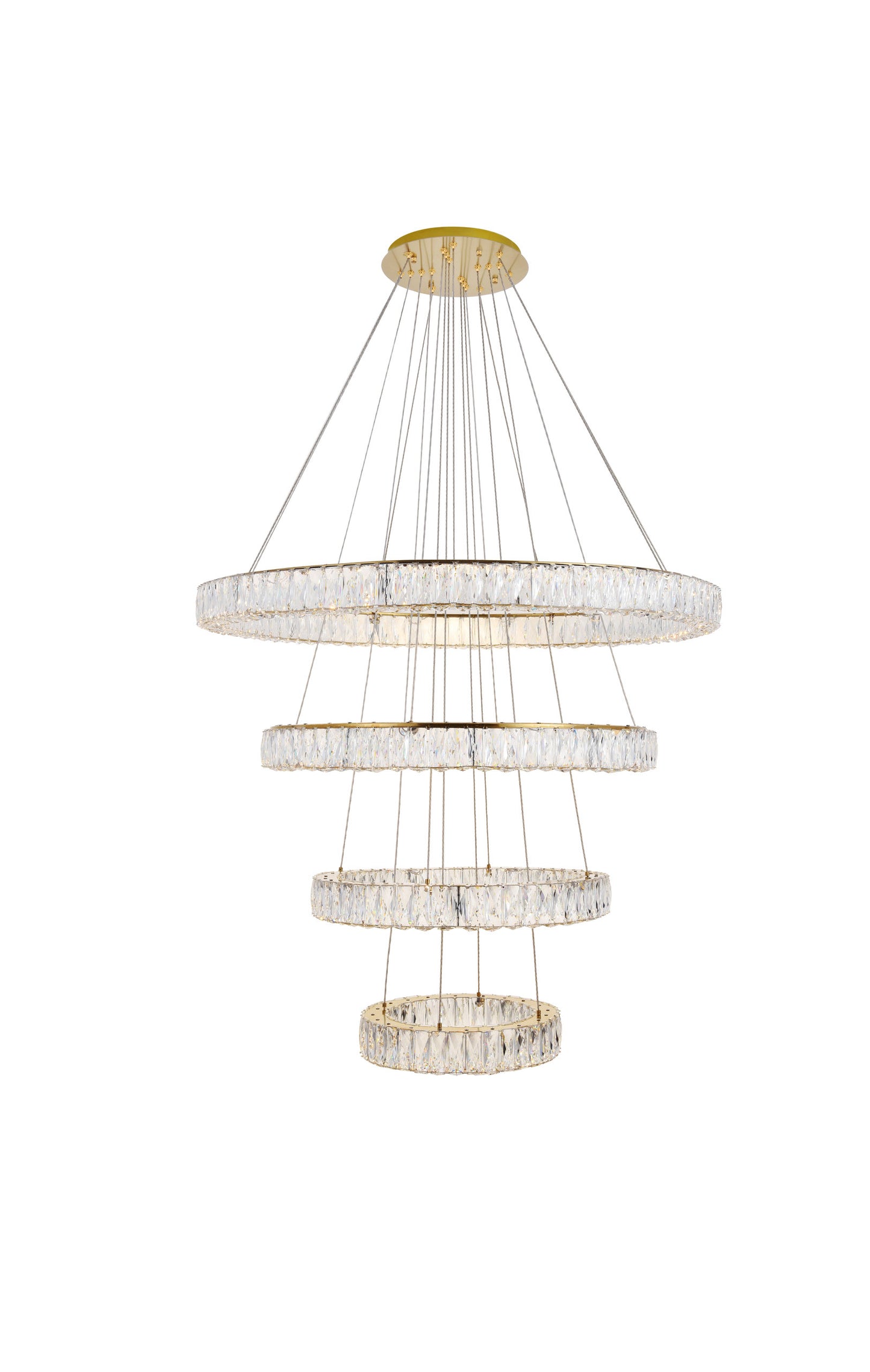 Elegant Lighting 3503G41G Integrated LED chip light Gold ChandelierBy Elegant Furniture & Lighting