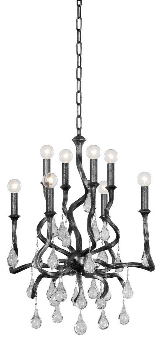 Corbett Lighting 414-23 Aveline 8 Light 22"W Crystal Candle Style - BlackBy Corbett Lighting