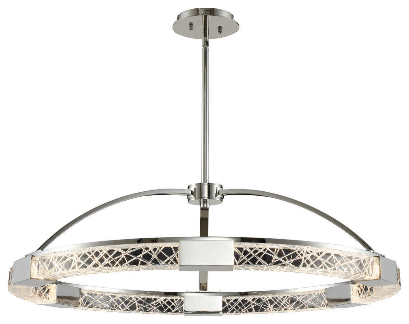 Allegri 034851046FR001 LED Pendant Ana Polished NickelBy Allegri Crystal by Kalco Lighting
