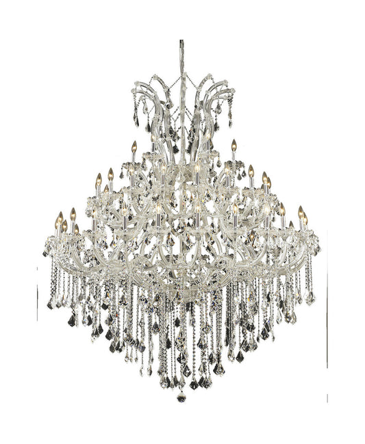 Maria Theresa Chandelier, Chrome, Royal Cut, ClearBy Elegant Furniture & Lighting