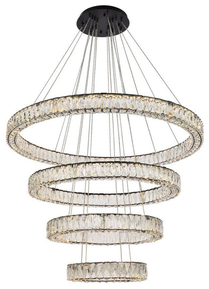 Modern Black 4-Light ChandelierBy Home Living